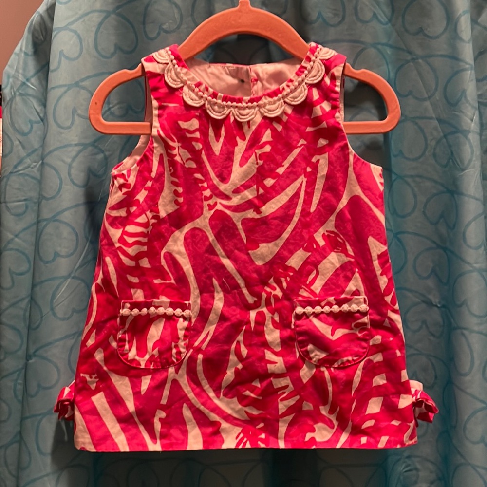 Lilly Pulitzer Toddler Top Shirt Dress with Peekaboo Back